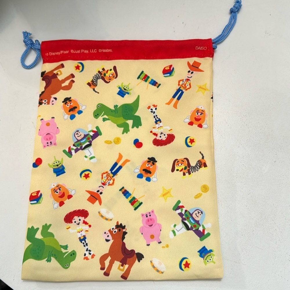 Daiso Disney Toy Story Drawstring Bag
